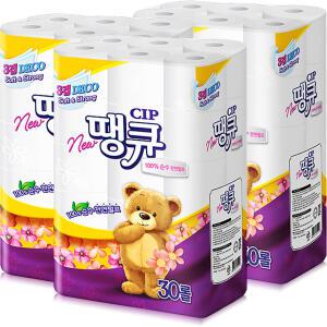 땡큐 순수 천연펄프 3겹 14m 30롤 3팩