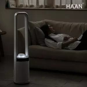 한경희 좌우회전 날개없는 타워형 무드등 리모컨 선풍기 HAAN-NF4500