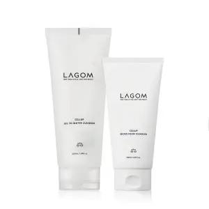 [라곰][수분듀오] 마이크로 폼 클렌저 150ml+젤 투 워터 클렌저 220ml