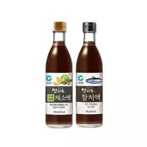 청정원 맛선생 참치액, 950g, 1개 + 구운대파채소액 950g ,1개