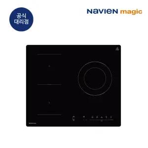 나비엔매직 ERH-2403 빌트인 3구 하이브리드 전기렌지 플렉스존 인덕션2구 하이라이트1구 블랙 프리스탠딩 가능