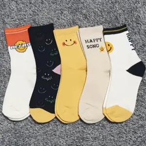 D해피해피5족 봄 여름 가을 겨울 크리스마스 아동양말 유아 어린이 집 선물세트 유치원 답례품 아기 초등 방한