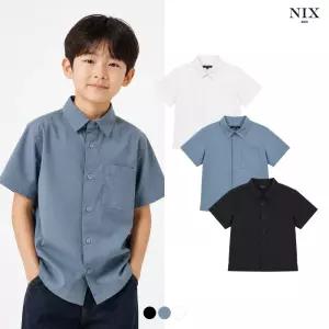 [NIXKIDS]남아) 레귤러핏 반팔 셔츠(FKQMCSH801P)