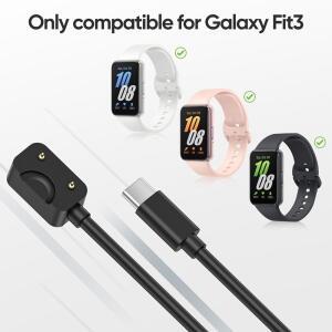 호환 칩보호 기능 블랙 USB-C 충전 코드  삼성 갤럭시 FIT 3 케이블  품질의 스마트워치 액세서리