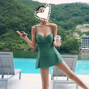 수영복 여성 치마 호텔수영장수영복 워터파크 L 블랙117 플랫
