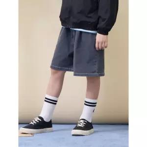 [BEANPOLE KIDS] [Essential] 쿨데님 반바지  그레이 (BI6325UE23)