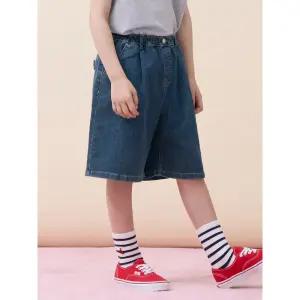[BEANPOLE KIDS] [Essential] 쿨데님 반바지  블루 (BI6325UE2P)