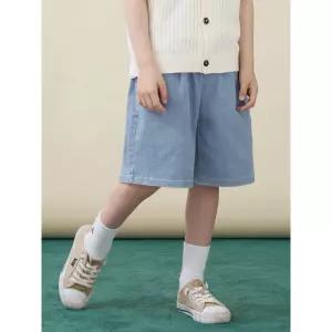 [BEANPOLE KIDS] [Essential] 쿨데님 반바지  스카이 블루 (BI6325UE2Q)
