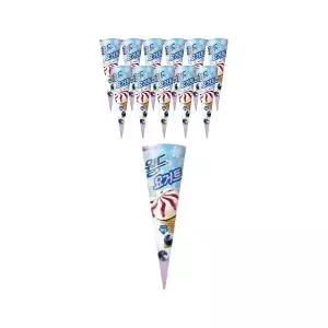 [슈팅냉동] 롯데웰푸드 월드콘 요거트 저당 160ml, 12개