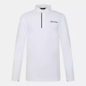 테일러메이드 26SS 남성 단작 포인트 카라 긴팔 티셔츠 WHITE TMTY61741-100