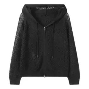 보니스팍스 썸머 메쉬 펀칭 후드 집업 가디건 XQ2CK007L0)