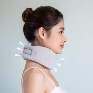 목깁스 비행기 견인기 목 보호대 가정용 거북목 치료기 초경량