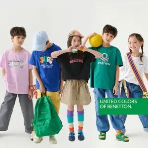 베네통 26SS 최신상 키즈 반팔 티셔츠 5종 (남아여아 공용)