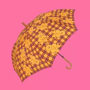 [위글위글] 튼튼한 대형 우드 장우산 - Teddy Bear 498833