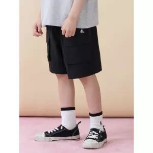 [BEANPOLE KIDS] 포켓 포인트 화섬 반바지  블랙 (BI6325U055)