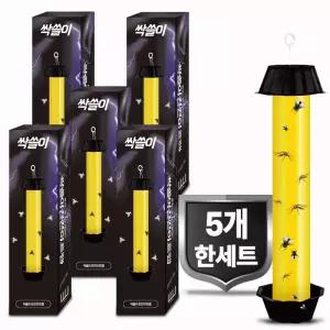 강력 싹쓸이 끈끈이 트랩 5개 한세트 파리 모기 해충 날벌레 퇴치기 캠핑 낚시 차박 가정용 매장 등 활용