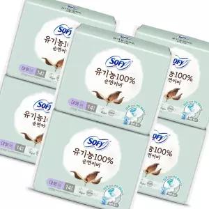 쏘피 유기농 순면커버 대형 14개x 6팩