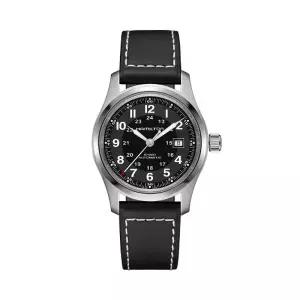 해밀턴 H70605733 카키필드 남성 가죽 메커니컬 42mm