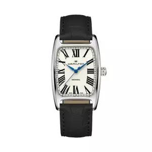 해밀턴 H13519711 아메리칸 클래식 볼튼 남성 가죽 메커니컬 34x38mm