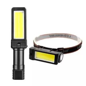 COB LED 충전식 접이식 야외 작업등 헤드랜턴 1530C