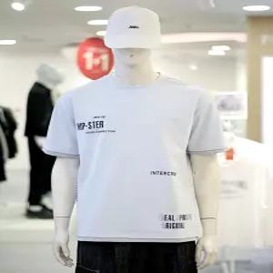 [인터크루]인터크루 공용 레터링 배치 변형 레이어드 라운드 반팔 티셔츠 ITZ2TM02A