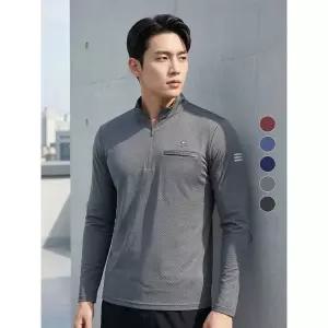 이지바이 남성 심플무드 등산 여름 아웃도어 긴팔 집업 티셔츠(M7ST18)
