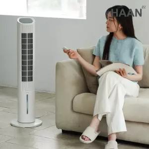 한경희 음성인식 리모컨형 BLDC 타워형 냉풍기 4L HA-L1400