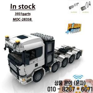 MOC 28358 밴 10x4 6 SLT 트럭 엔지니어 빌딩  모델 3931 부품MOC 크리 에이 티브 소년 생일 장난감 선물