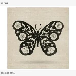 이케아 그뢴메스 그림 Butterfly 806.170.08 56x56cm 액자 명화