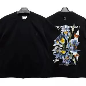 [명품] 26SS 플라워 백로고 반팔티 블랙 W261TS06 708B