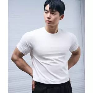 [DRAW FIT X MANJAE] 러스티 머슬핏 티셔츠 [WHITE]
