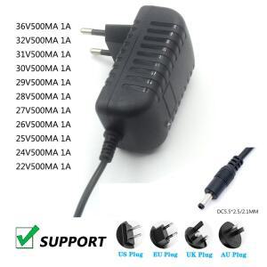 DC 전원 공급 장치 18V 22V 24V 25V 26V 27V 28V 29V 30V 31V 32V 500mA 1A 진공청소기 충전기 가정용 벽면
