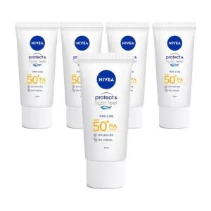 니베아 선 프로텍트 앤 라이트 필 퍼펙트 선 세럼 90ml x 5개 / SPF50+/PA+++