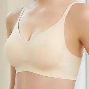 가슴 라인 볼륨 스포츠 브라 심리스 노와이어 브라렛 운동용