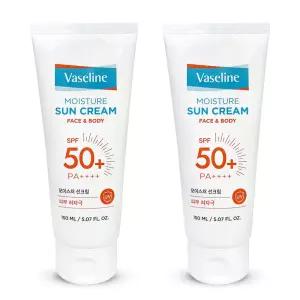 바세린 페이스 앤 바디 모이스처 선크림 150ml SPF50+ PA++++ 2개