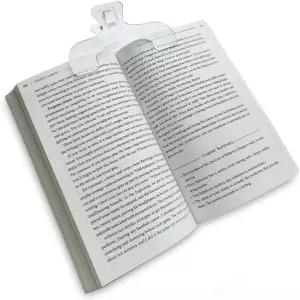 몰리샨 투명 책 페이지 홀더 독서 교육 및 수리에 편리한 개봉 교사 서기용 마커 클립 1Pc