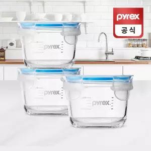 코렐 파이렉스 원형 유리 이유식용기 165ml 3p세트 neD83Upz