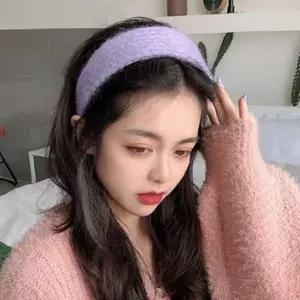 [셀러에이드]여성 파스텔 컬러 넓은 니트 머리띠 1P 겨울 헤어 밴드 캐주얼 패션