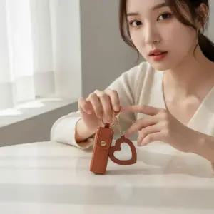 [하프클럽/]거울 달린 미니 립밤 파우치 립스틱 보관함 컴팩트 메이크업 화