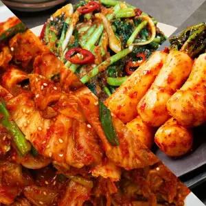 Fresh 자연락 전라도 모든재료 국내산 포기김치혼합세트 (맛김치2kg+총각2kg+열무2kg)