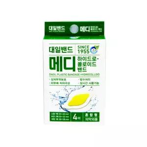 대일 메디 하이드로 혼합형 4매x3케이스일회용밴드 1회용 응급 연고 방수 대형