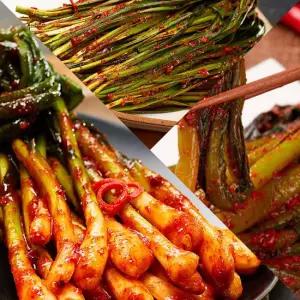 Fresh 자연락 전라도 모든재료 국내산 포기김치혼합세트 (파김치1kg+부추김치2kg+갓2kg)