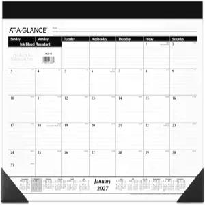 AT-A-GLANCE 2027 데스크 패드 캘린더 월간 월 플래너 21.75인치 x 17인치 SK220027