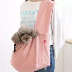 뉴 솔리드 강아지 슬링 이동가방 가방 강아지이동 산책 슬링백