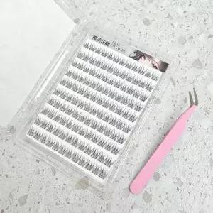 [골드스마일]노글루 11-13mm 가닥 부분속눈썹 120개 핀셋 세트