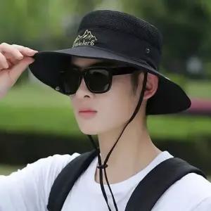 남성 사파리 메쉬 정글모자 낚시모자 사파리모자 햇빛 햇빛가리개모자 남자여름모자