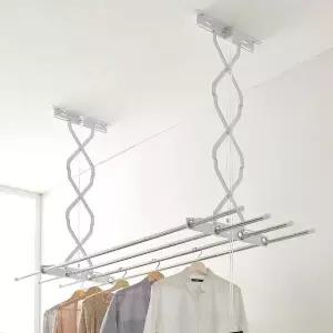 천장 빨래건조대 3단 125cm/베란다 천청형 빨래걸이 베란다빨래걸이 (W9F58D6)