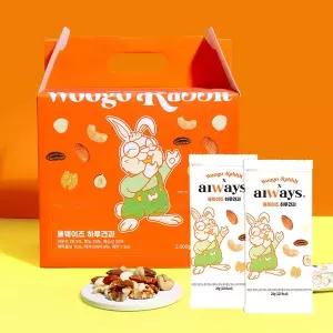 [우고래빗] 올웨이즈 하루견과 100봉 견과 선물세트 프리미엄 구성 (ONLY 견과)