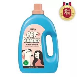 [LG생활건강]아우라 펫패밀리 섬유유연제 애플머스크 1.5L