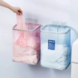 모던 벽걸이 매쉬 빨래바구니 매쉬 세탁물바구니 북유럽빨래바구니 세탁함 (WA5569D)